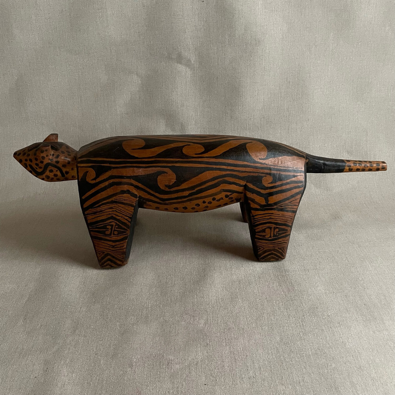 アマゾン シングー ジュルーナ族 タラジョ_JURUNAS TARAJO / ヒョウ_Leopard