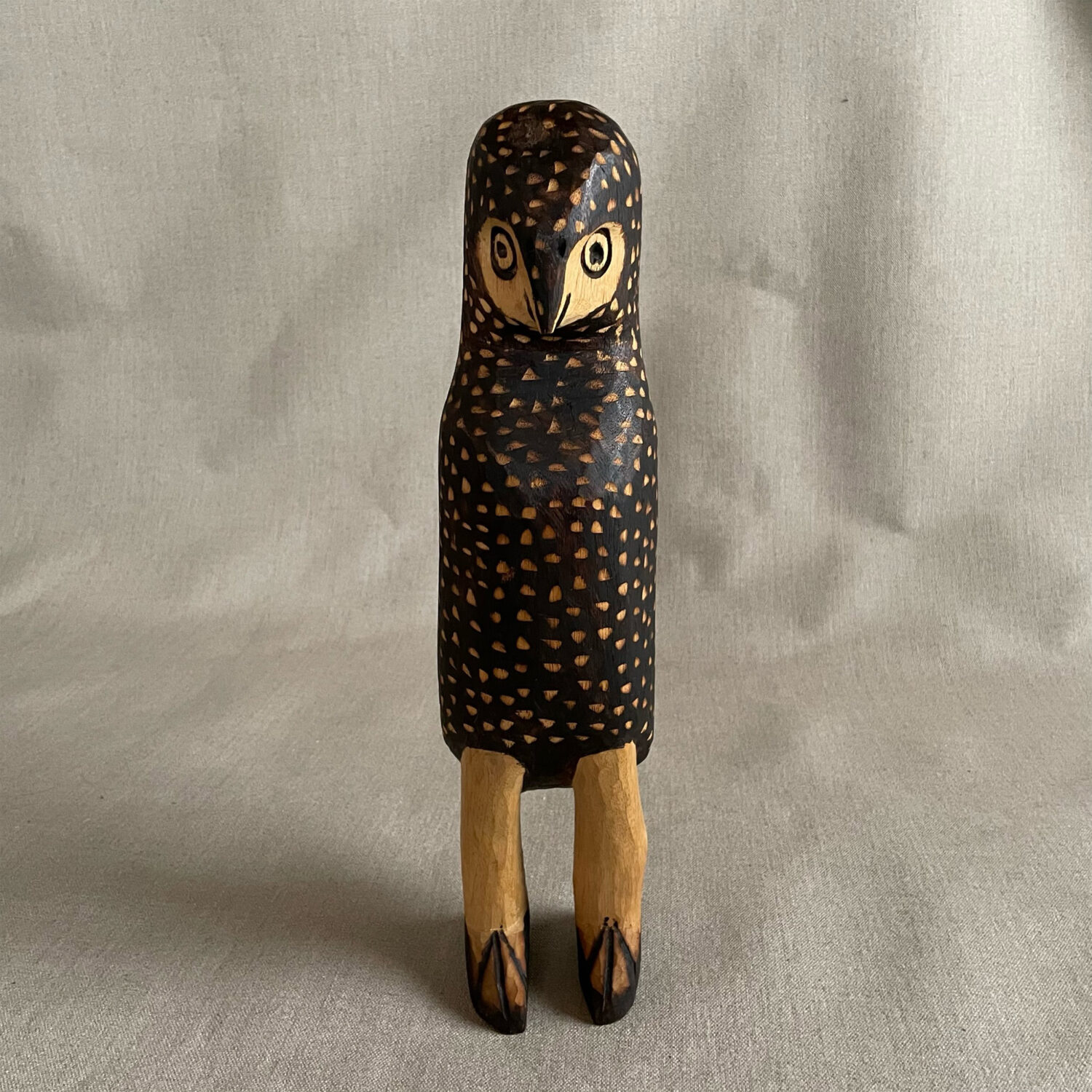 アマゾン シングー グアラニ族 カルベ_GUARANI CARBE / フクロウ_Owl