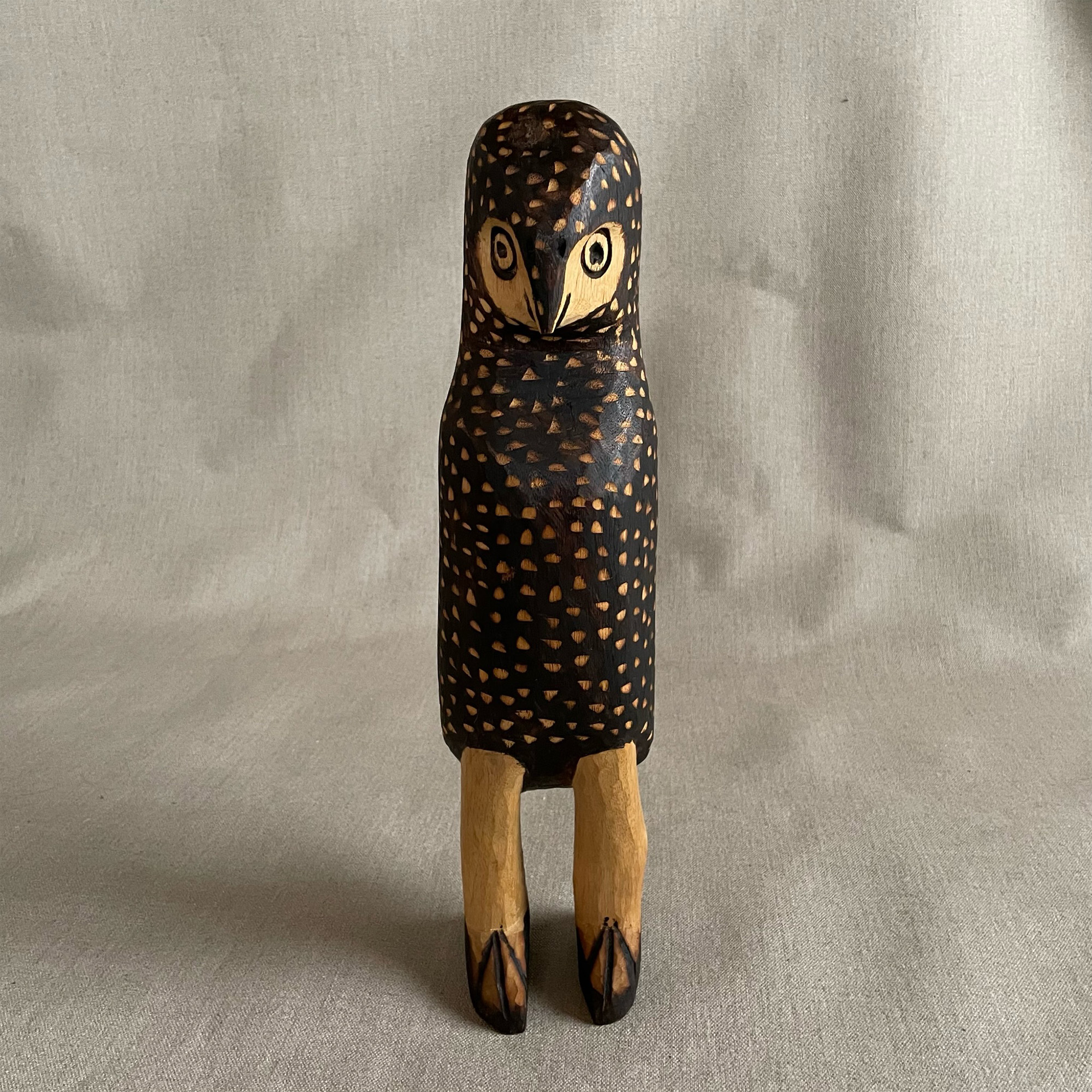 アマゾン シングー グアラニ族 カルベ_GUARANI CARBE / フクロウ_Owl